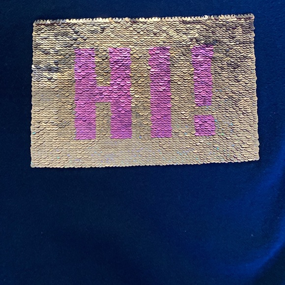 Flip Sequin "Hi, Bye" Sweatshirt - Picture 2 of 4